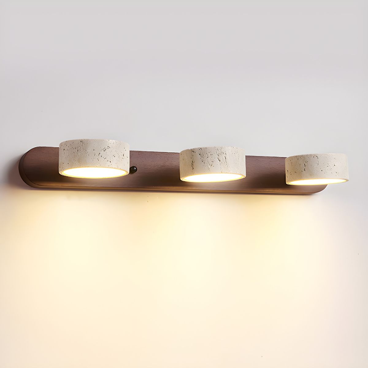 Rebolet | Travero Duo Wandleuchte – Modern, Doppelarm, Travertin-Optik