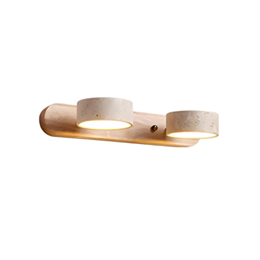 Rebolet | Travero Duo Wandleuchte – Modern, Doppelarm, Travertin-Optik