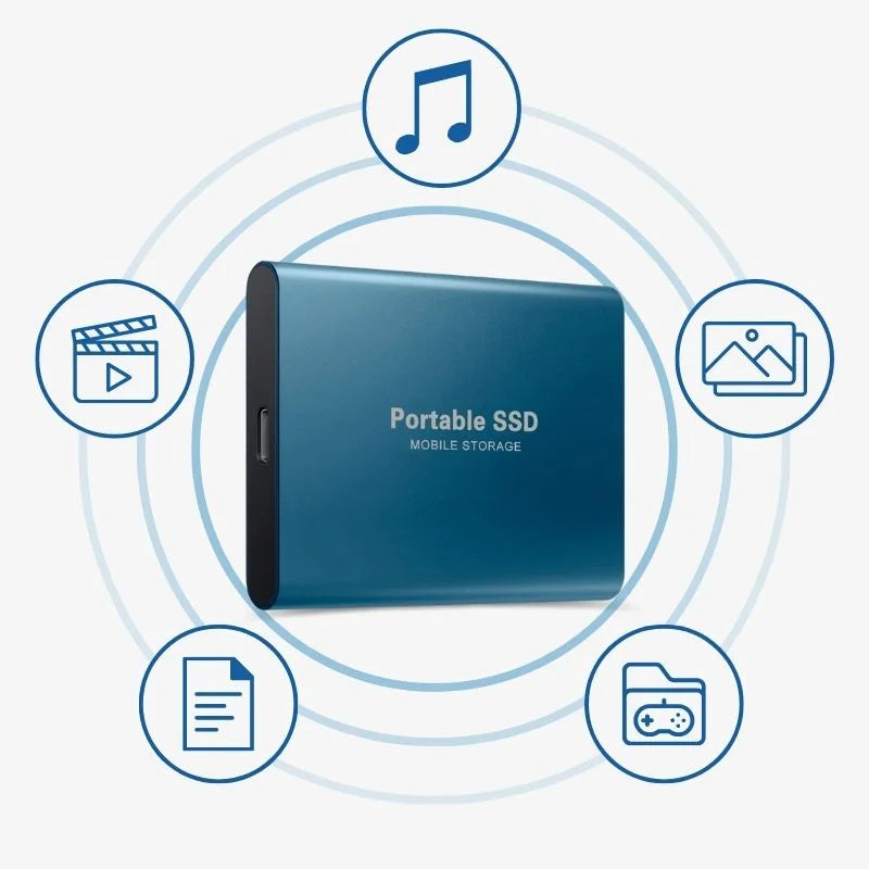 Rebolet | Externe SSD Festplatte – Aluminium-Gehäuse, Tragbarer Speicher