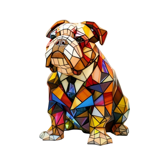 Rebolet | Hundelampe Bulldog Eleganz – Art Deco LED Lampe mit Hundemotiv für Wohnzimmer & Büro