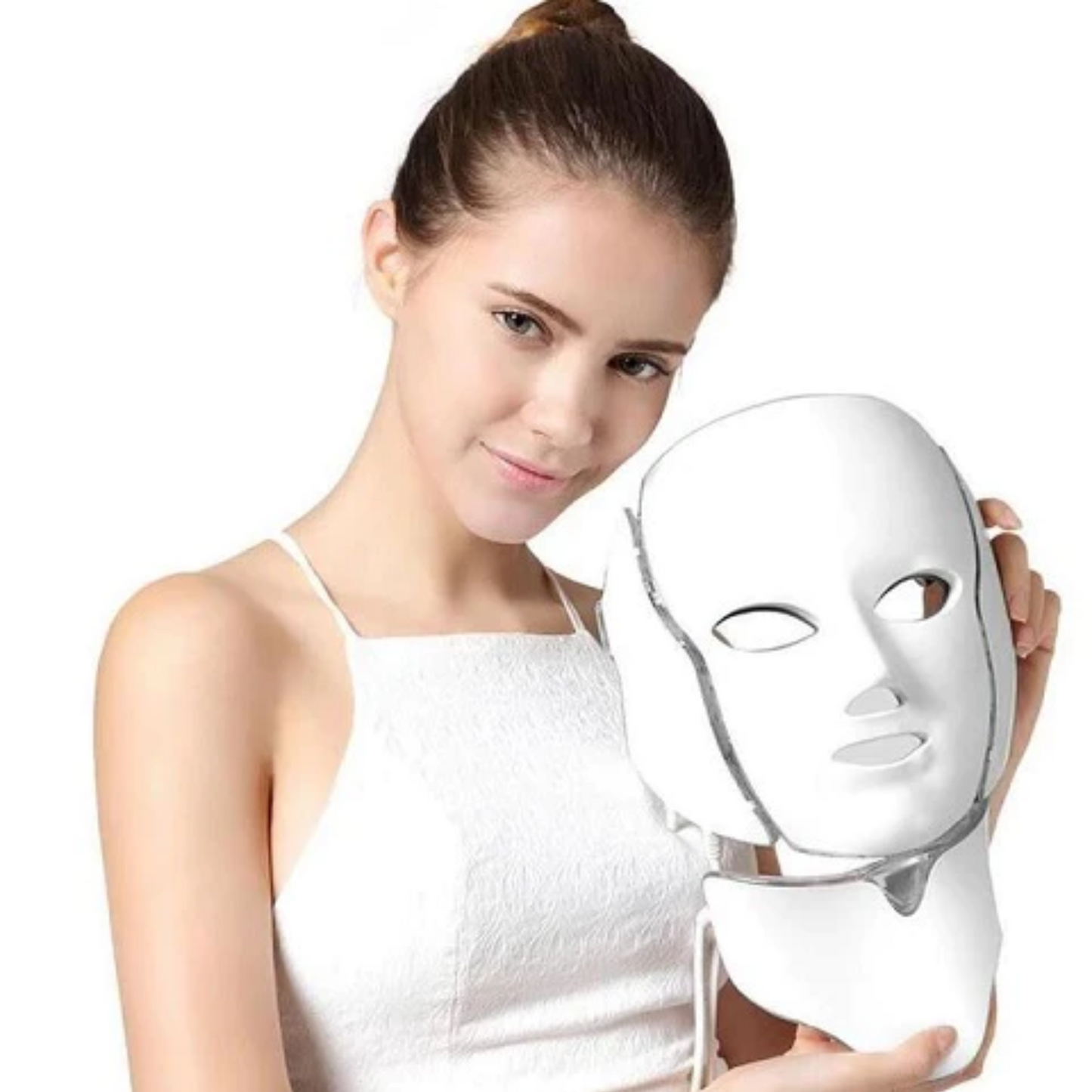 Rebolet | 7 Farben LED Photon Lichttherapie Maske - Gesichts- und Halsbehandlung