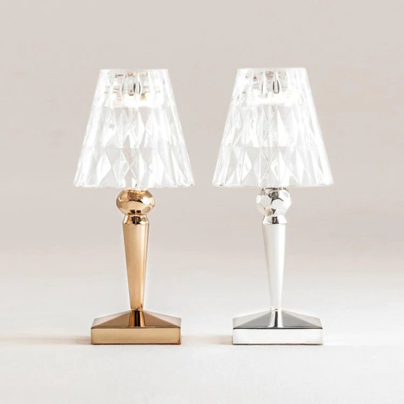 Rebolet | LumiVera – Kristall Tischlampe dekorativ modern warmweiß Licht E27