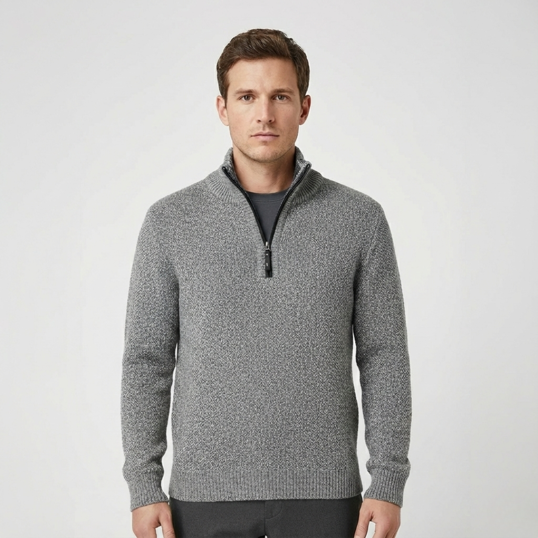 Northline Pullover mit Reißverschlusskragen