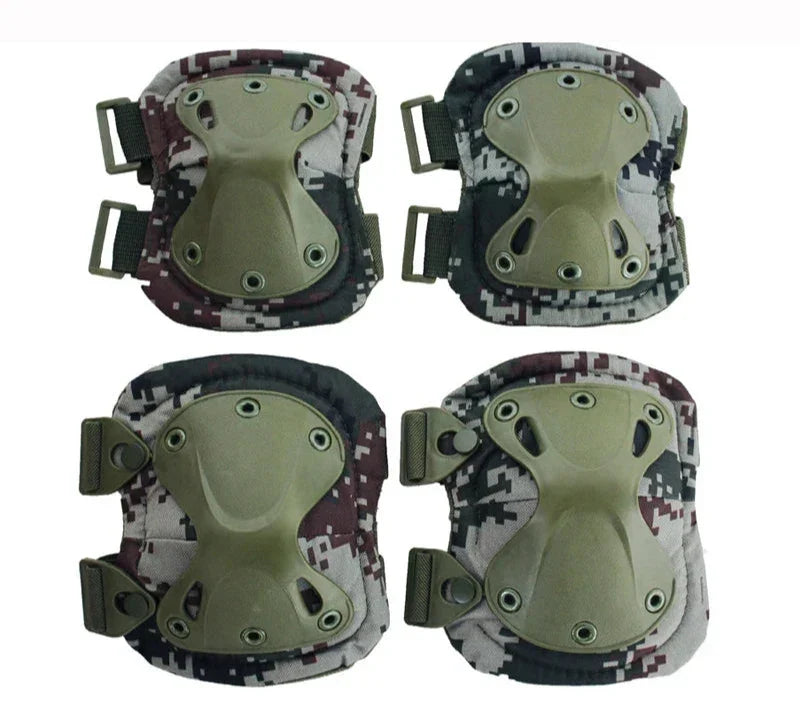 Unisex Tactical Knie- & Ellbogenschoner – Camo-Schutzausrüstung