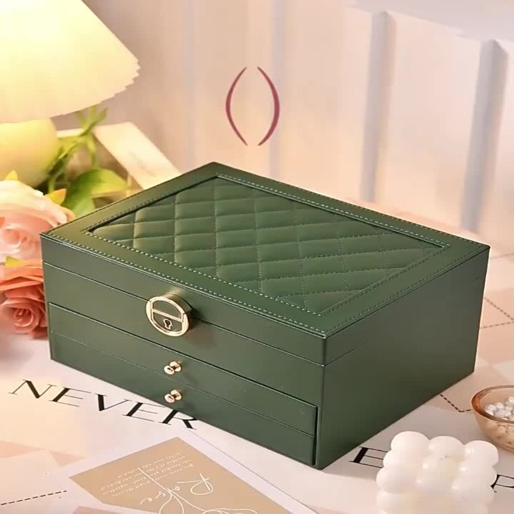 Rebolet | Velvique - Luxus Leder Schmuck Organizer Box