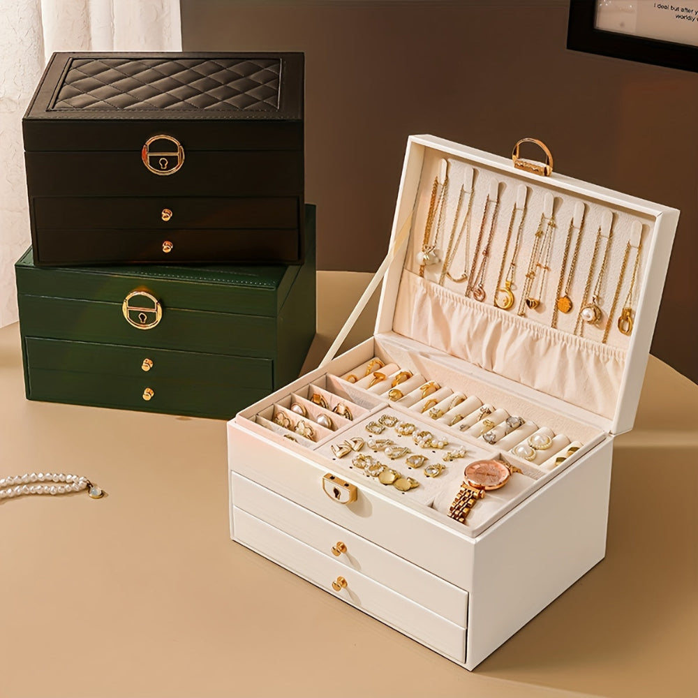 Rebolet | Velvique - Luxus Leder Schmuck Organizer Box