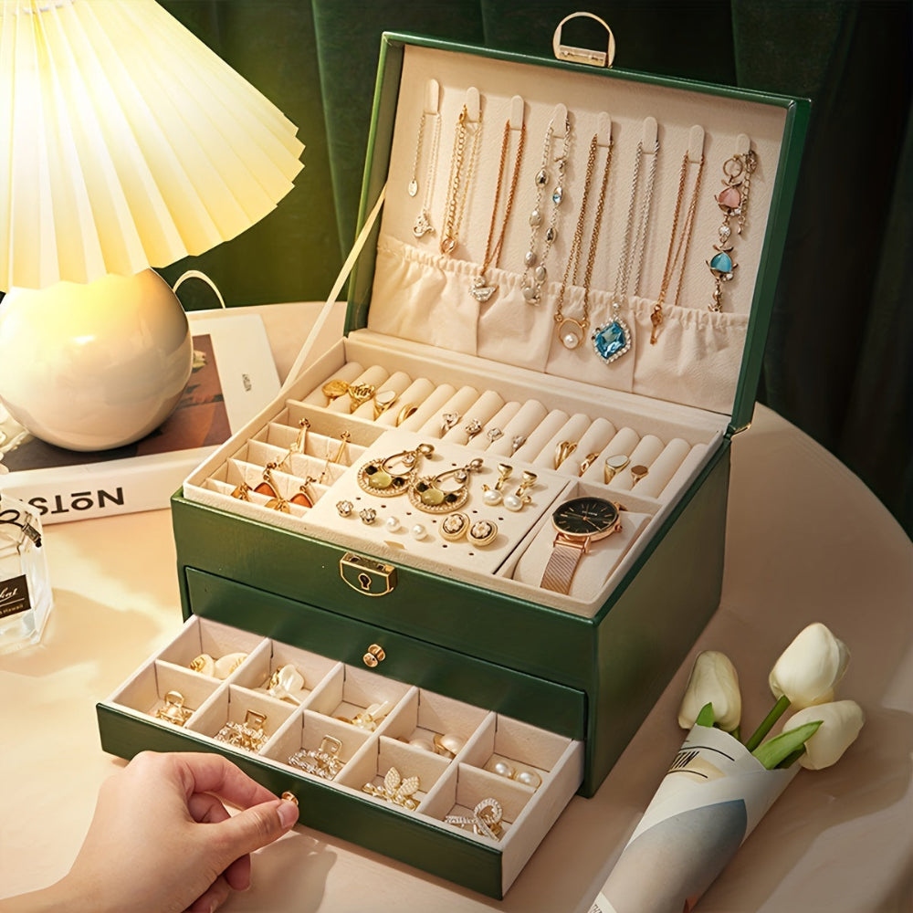 Rebolet | Velvique - Luxus Leder Schmuck Organizer Box