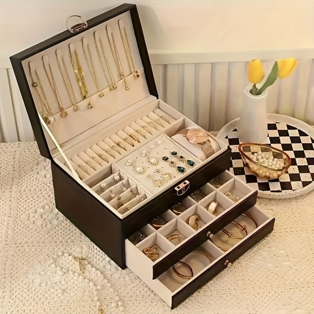 Rebolet | Velvique - Luxus Leder Schmuck Organizer Box