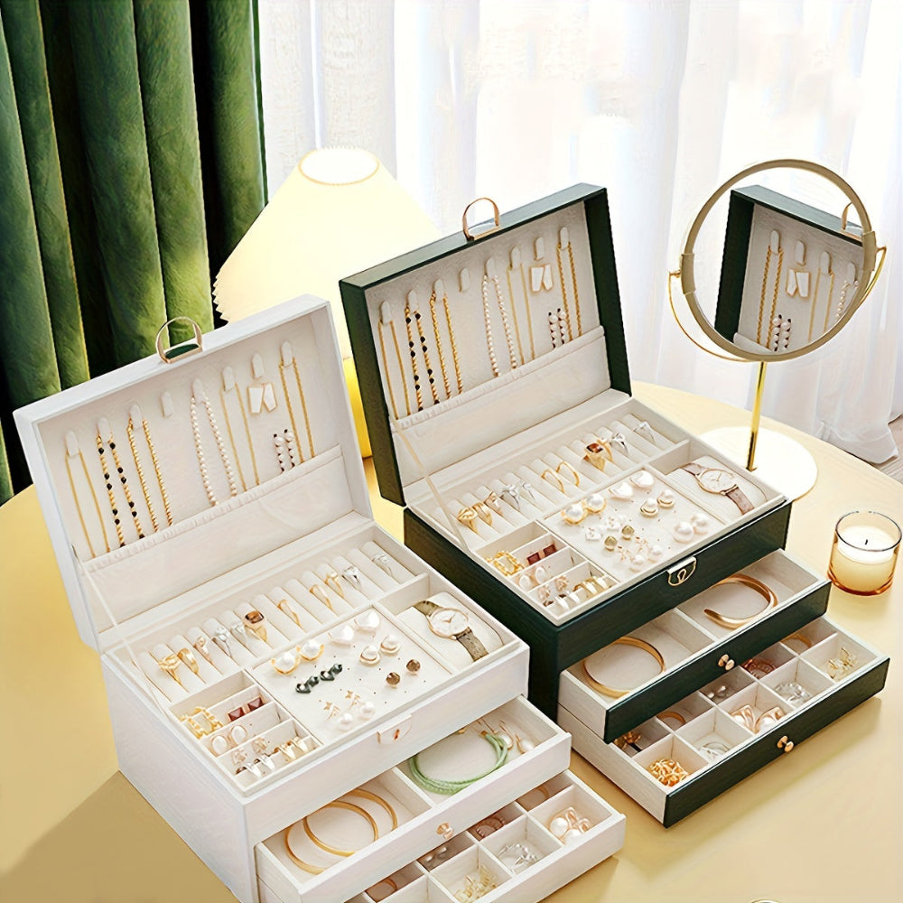 Rebolet | Velvique - Luxus Leder Schmuck Organizer Box