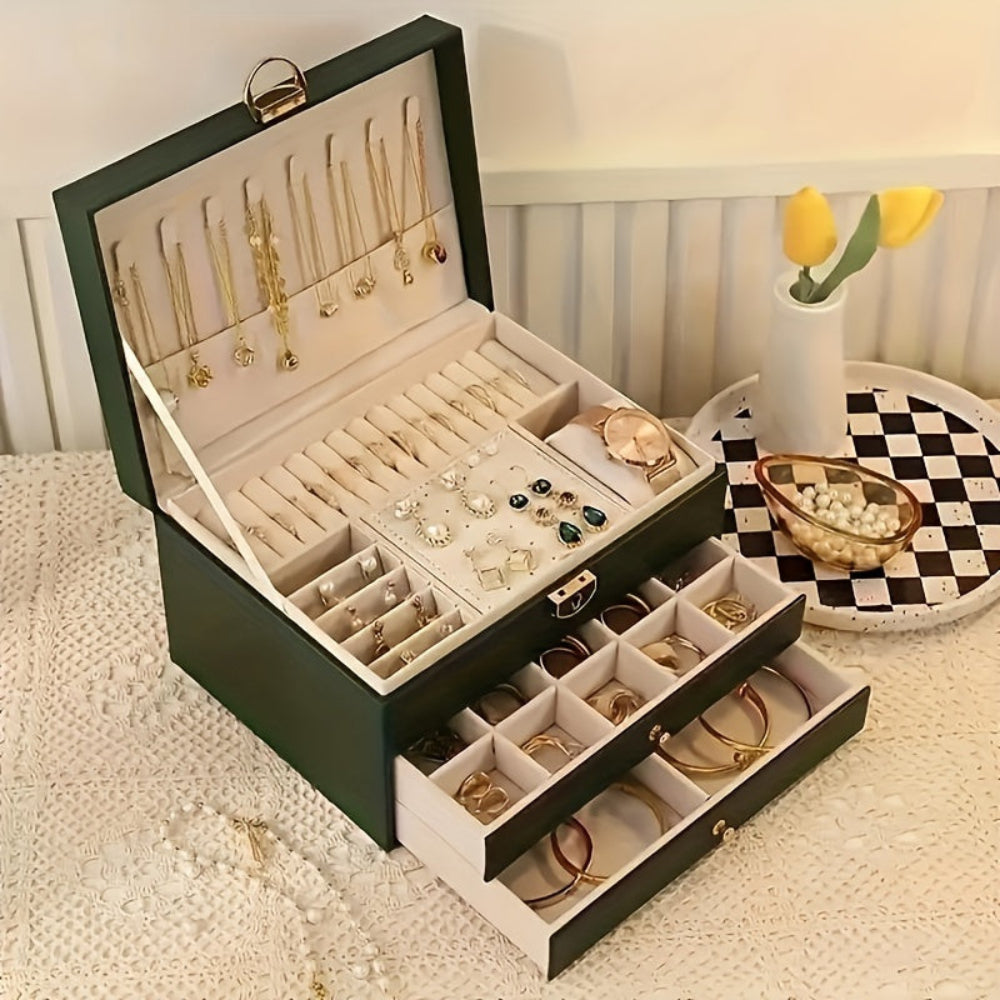 Rebolet | Velvique - Luxus Leder Schmuck Organizer Box