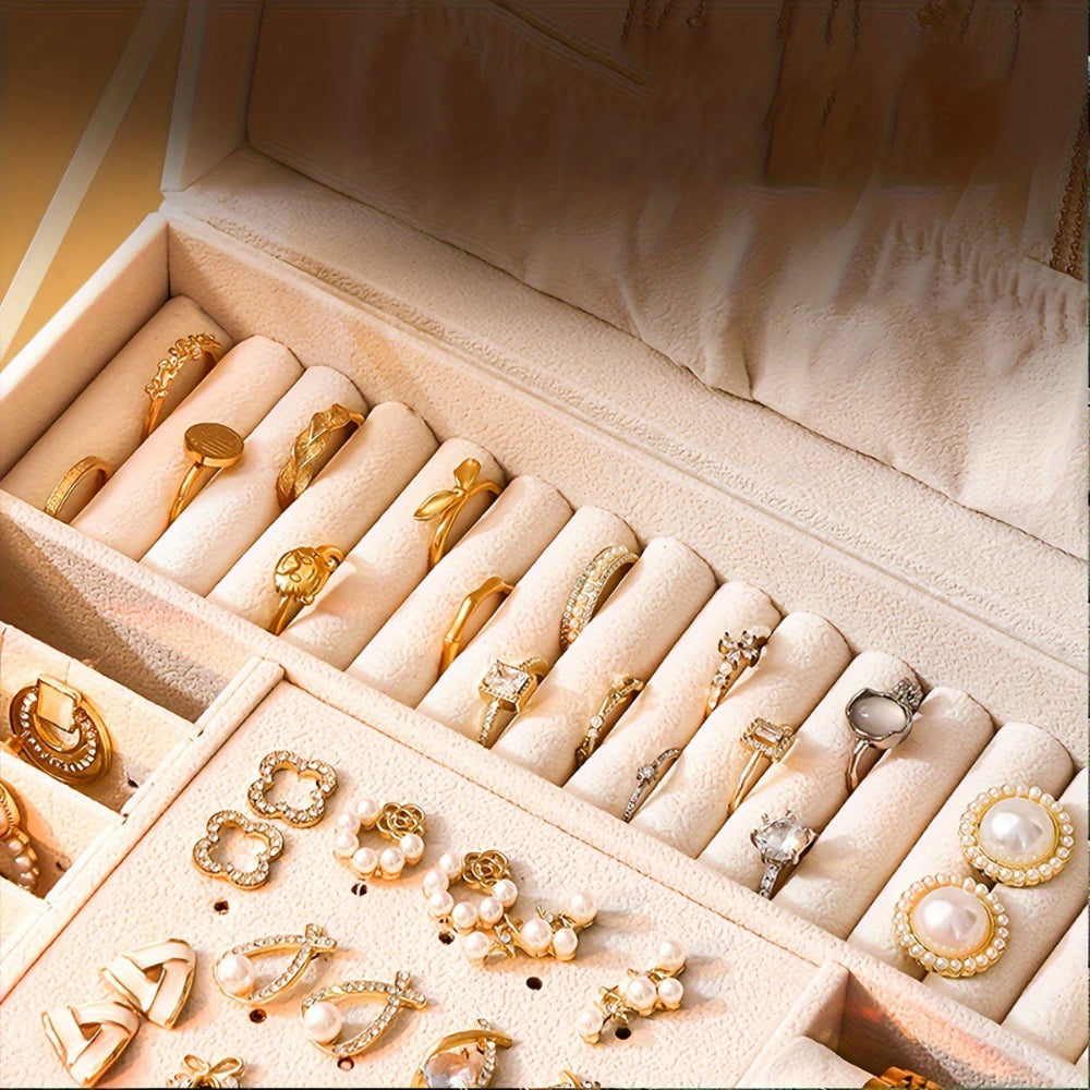 Rebolet | Velvique - Luxus Leder Schmuck Organizer Box