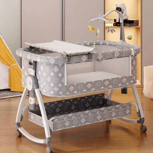 Rebolet | Nuvella – Verstellbares Babybett klappbar & sicher – Zuhause & unterwegs