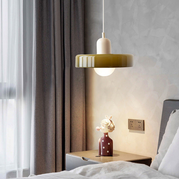 Rebolet | Bauhaus-Pendelleuchte aus farbigem Glas
