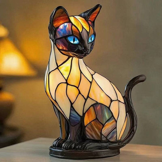 Rebolet | Luna Leuchtkatze – handgefertigte Lampe, die Herzen erstrahlen lässt