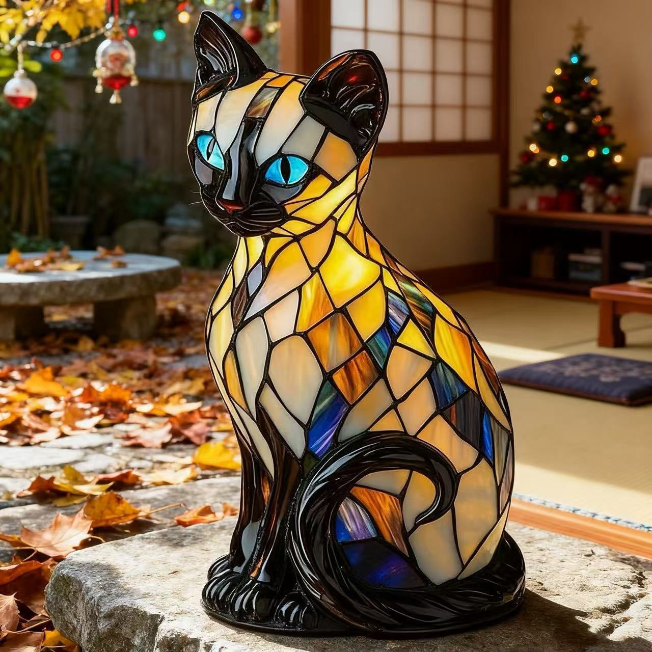 Rebolet | Luna Leuchtkatze – handgefertigte Lampe, die Herzen erstrahlen lässt
