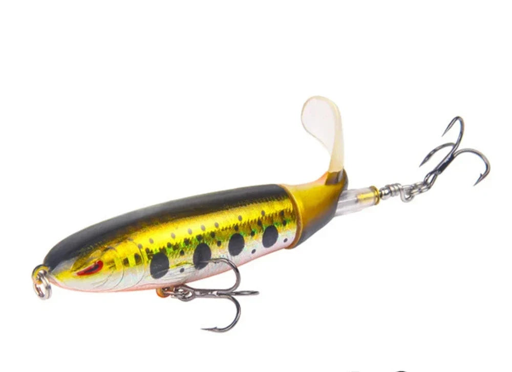 Whopper-Plopper-Angelköder – weicher, rotierender Schwanz