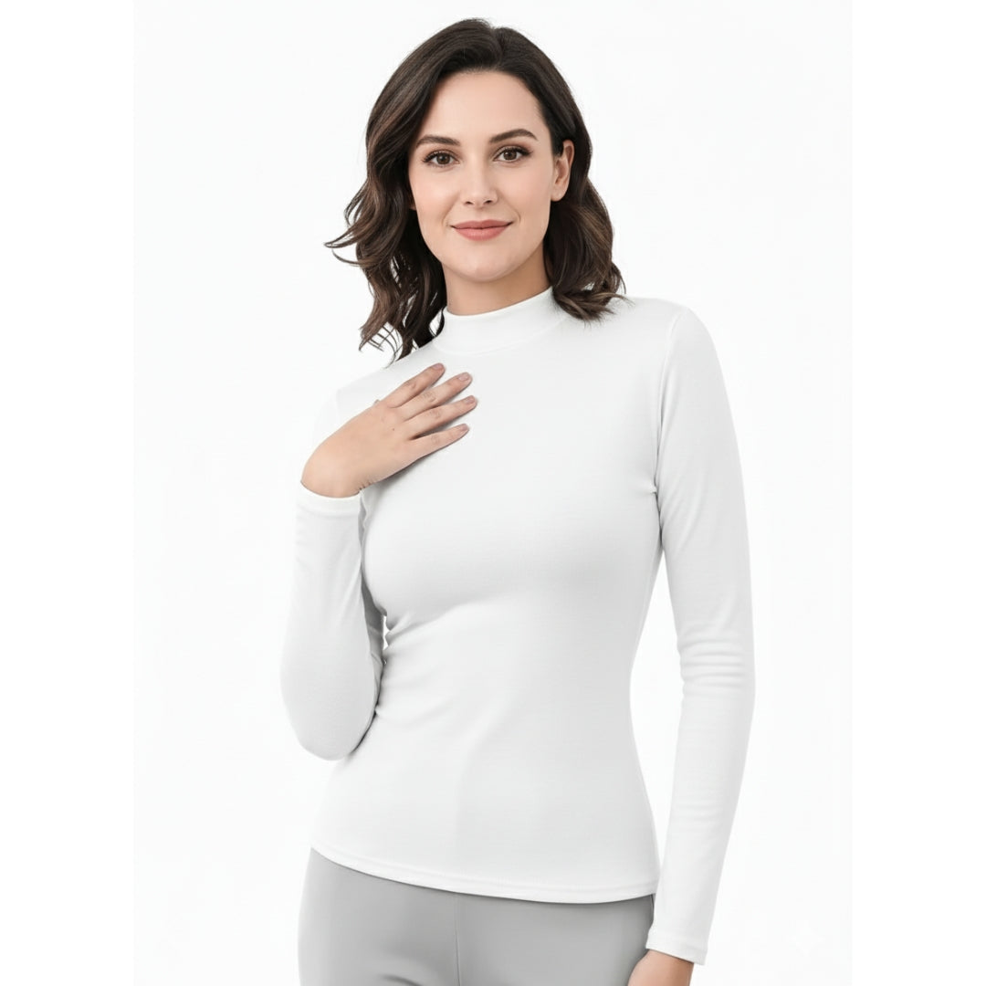 Damen Thermo-Basislayer-Oberteil – leichtes Fleece für Kälte