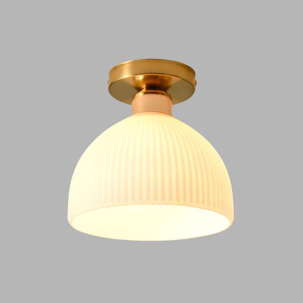 Rebolet| LumaDome Moderne Deckenleuchte aus Milchglas | Elegantes Design | Perfekt für Wohnräume