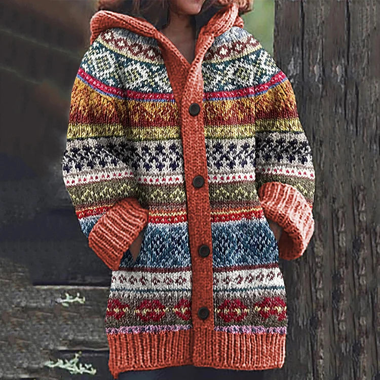 Rebolet | Gemütliche Damen Strickjacke mit Knopfleiste