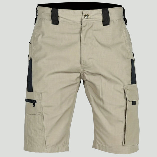 Herren Ripstop-Cargoshorts – Reißverschlusstasche, lang