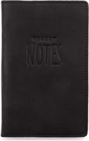 LEABAGS Pocket Notes Leder Sleeve Lederhülle für Notizbücher 9x14 cm - Schwarz