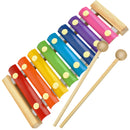 ISO TRADE Kinder Xylophon Glockenspiel Klangplatten Ungestimmt Motorik Holzschlägel 6078