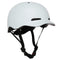 Westt Fahrradhelm Herren Damen Skaterhelm BMX MTB Rennrad Helm Fahrradhelm mit Licht bike helmet Helm Fahrrad Trekking City, hellgrau, 58-60cm