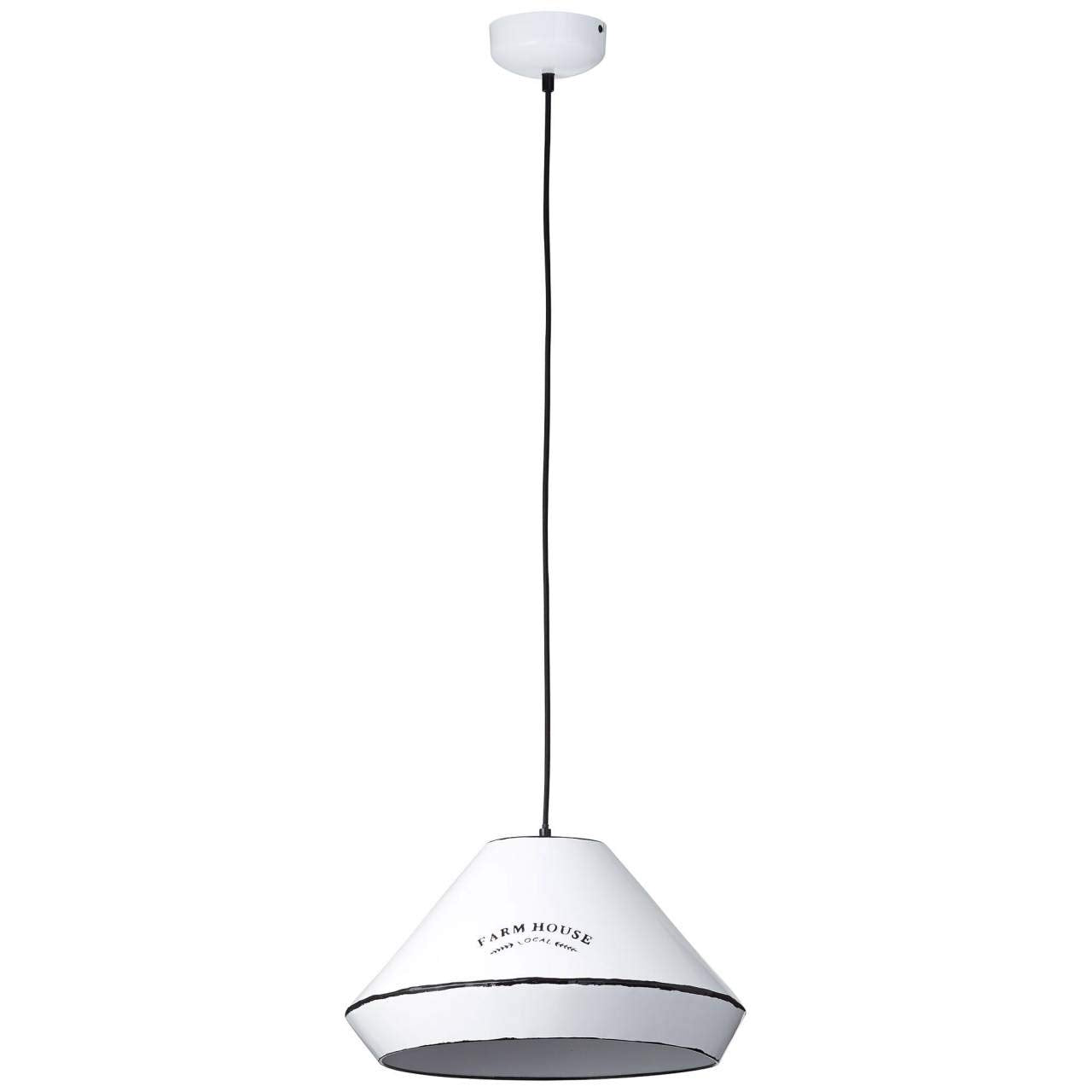 Brilliant Lampe Grain Pendelleuchte 43cm weiß | 1x A60, E27, 40W, geeignet für Normallampen (nicht enthalten) | Für LED-Leuchtmittel geeignet