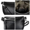 LEABAGS Cali kleine Bauchtasche aus echtem Leder | Gürteltasche mit Reißverschluss | Crossbody Bag für Damen | 23x5x13 cm | Brusttasche Schwarz