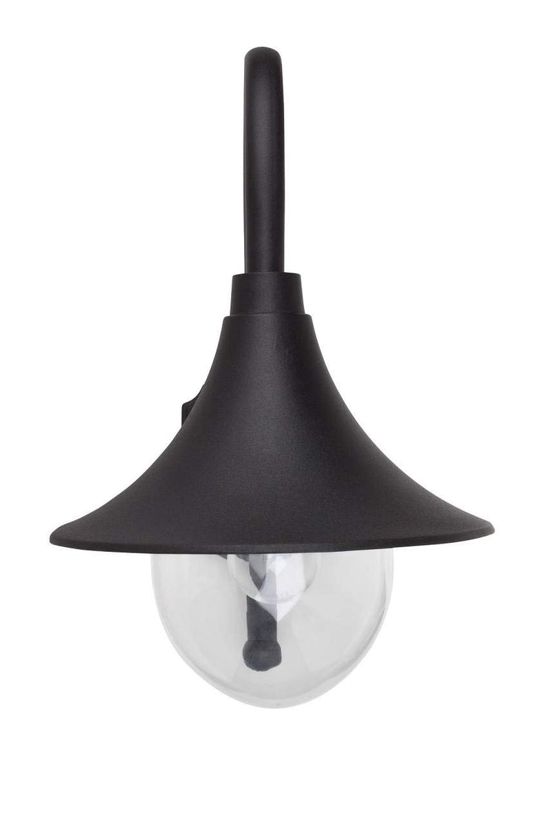 BRILLIANT Lampe Berna Außenwandleuchte schwarz | 1x A60, E27, 60W, geeignet für Normallampen (nicht enthalten) | Skala A++ bis E | IP-Schutzart: 44 - spritzwassergeschützt