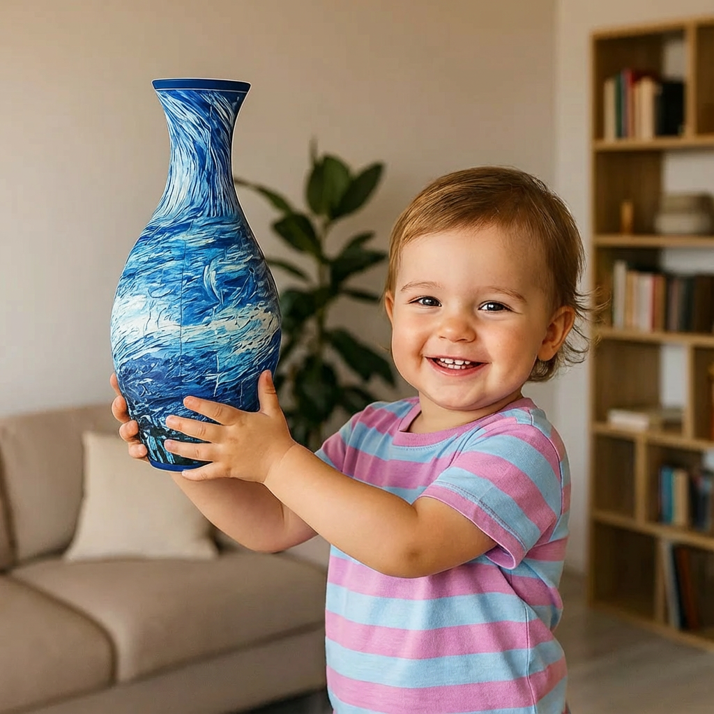 Rebolet | 3D Puzzle Vase Dekoration für echte Blumen