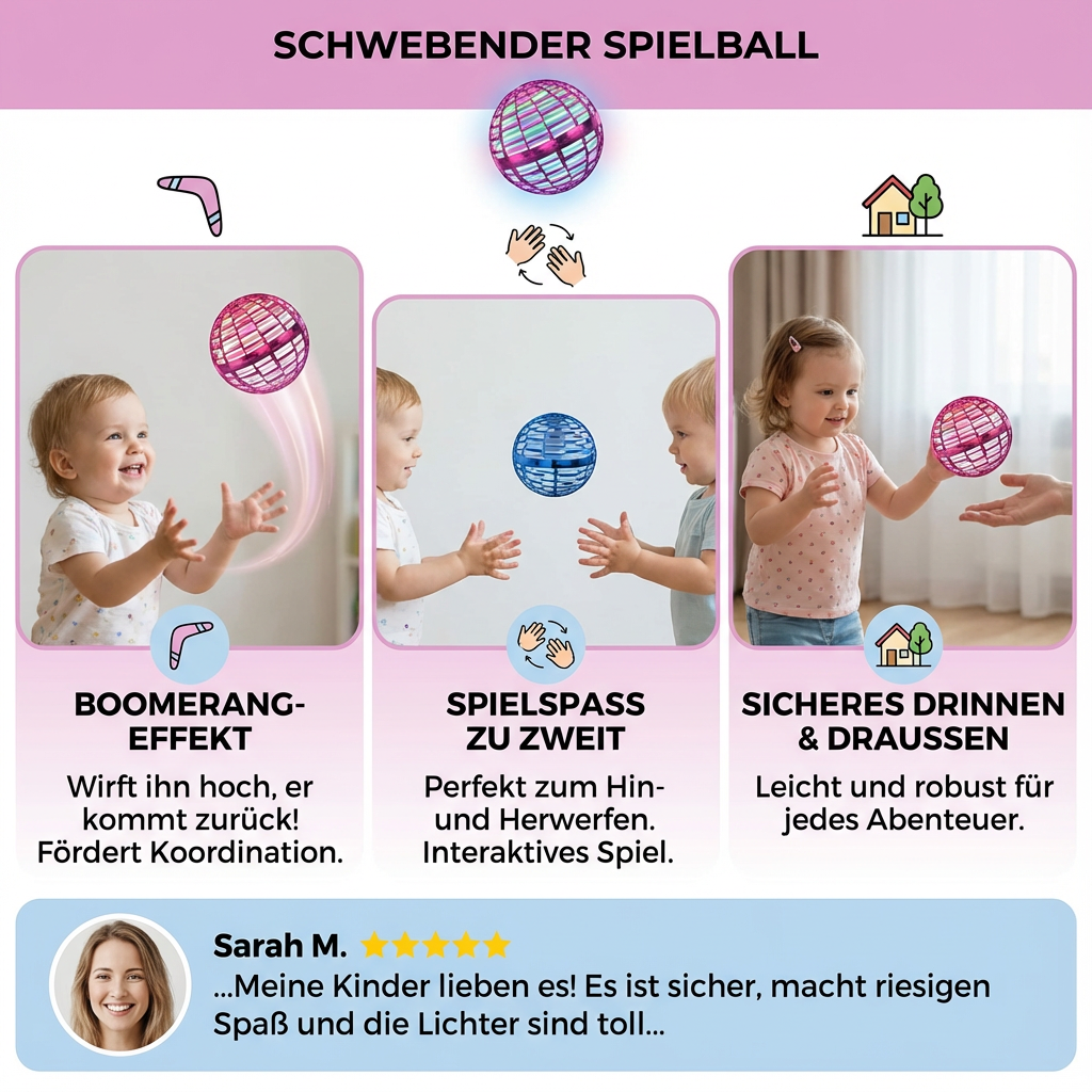 Rebolet | Schwebender Spielball Interaktives Kinderspielzeug
