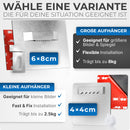 PEARWAY™ - Alu Dibond und Acrylglas Aufhängung - [4er Set] - extra starker 3M Kleber - bis zu 8kg - Befestigungsset zum Aufhängen für Bilder oder Spiegel