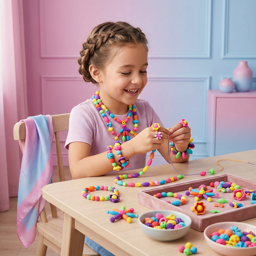 Rebolet | Kinder Schmuck Spielsteine Kreativ Set