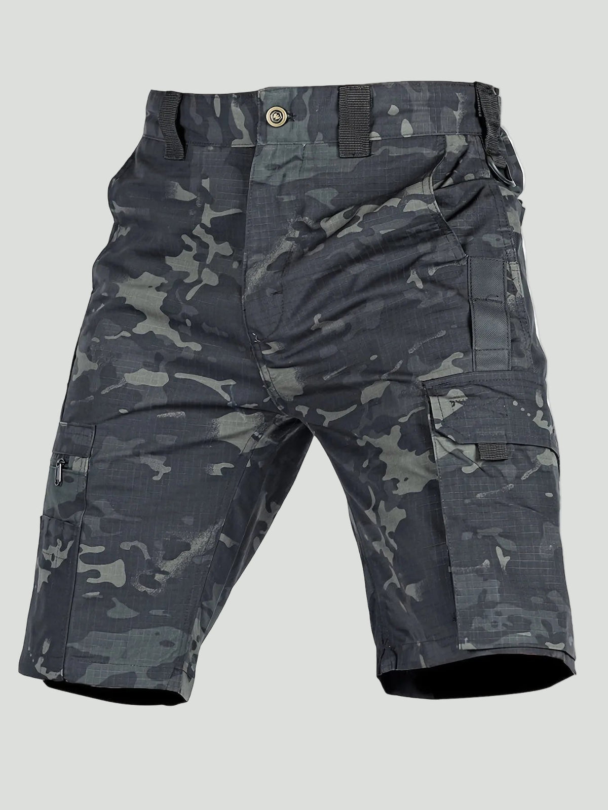Herren Ripstop-Cargoshorts – Reißverschlusstasche, lang