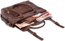 LEABAGS Jersey Handtasche aus echtem Büffel-Leder im Vintage Look