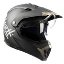 WESTT Cross X Motorrad-Helm I Motocross-Helm I Motorradhelm schwarz-matt I Motocross-Helm mit Visier I Cross-Helm-Herren I Fullface-Helm I MTB-Helm I Quad-Helm I ECE Zertifiziert I Größe M