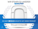 Abrush® Toilettendeckel mit Absenkautomatik | WC Sitz eckig aus Duroplast | WC Deckel & Klobrille in weiß | antibakterieller Toilettensitz passend für Keramag Renova Nr.1 Plan - Rebolet.Shop