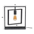 Rubjerg Design Tischleuchte Turn Square 1 Leuchte charcoal