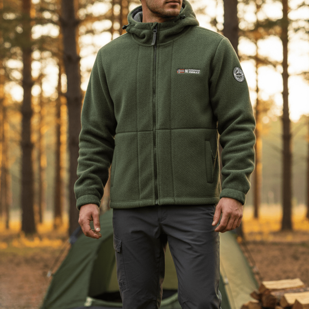Herren Winddichte Fleecejacke – atmungsaktive Outdoor-Schicht