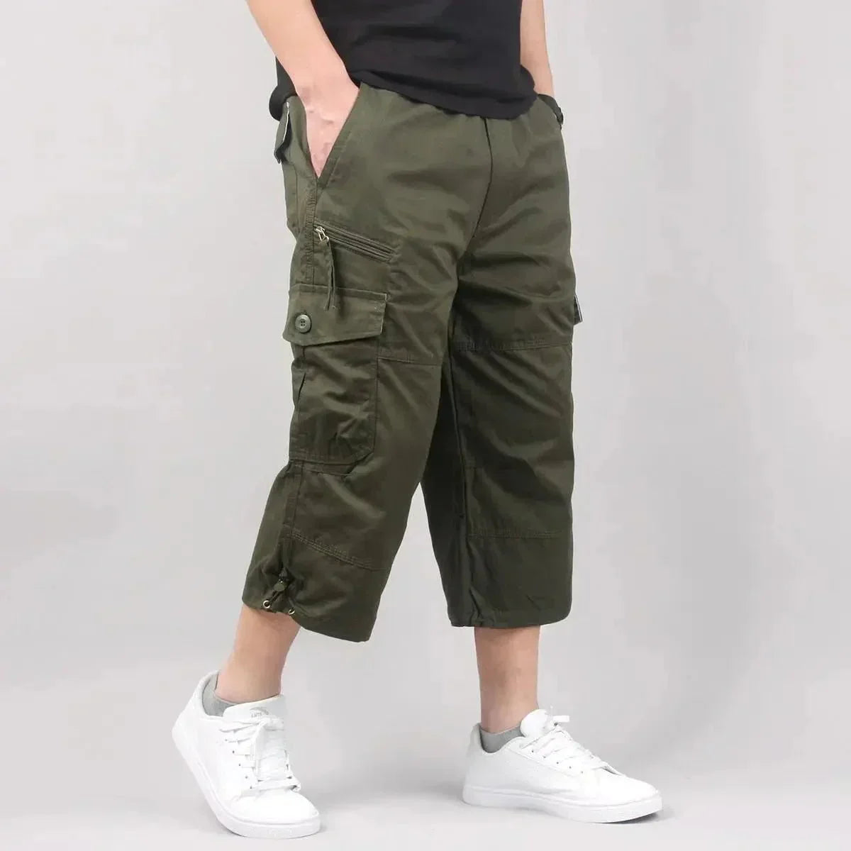 Leichte, locker geschnittene Cargoshorts – Multitaschen-Outdoor-Kleidung