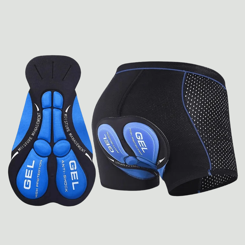 Herren gepolsterte Rad-Unterhose – 5D-Gelpolster, atmungsaktiv