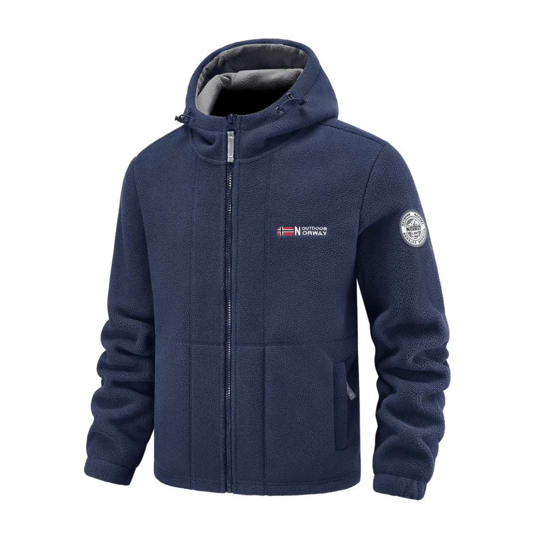 Herren Winddichte Fleecejacke – atmungsaktive Outdoor-Schicht