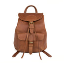 LEABAGS Leder Rucksack Damen & Herren I Echtleder Premium Daypack I Eleganter Backpack Frauen & Männer I Lederrucksack I Größe L I Vintage Cognac