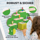 Heldenzimmer - Tonie Regal Wolke Grün [GRATIS Tragetasche] - Für Toniebox Regal bis 20 Figuren - Tonie Regal Mädchen und Junge - Perfekte Tonie Aufbewahrung im Kinderzimmer