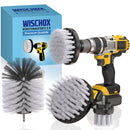 WISCHOX® Premium Bürstenaufsatz Bohrmaschine I Bürste Akkuschrauber I Felgenbürste Reinigungsbürste I Polsterreiniger Fliesenreiniger I Drill Brush I 4 er Set