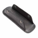 LEABAGS Premium Schulterpolster I Schulterpolster aus echtem Büffel-Leder I Vintage Look I Schulterriemen für Taschen I Leder Schulterpolster mit Antirutsch-Auflage I 18x6cm I Nappa Schwarz