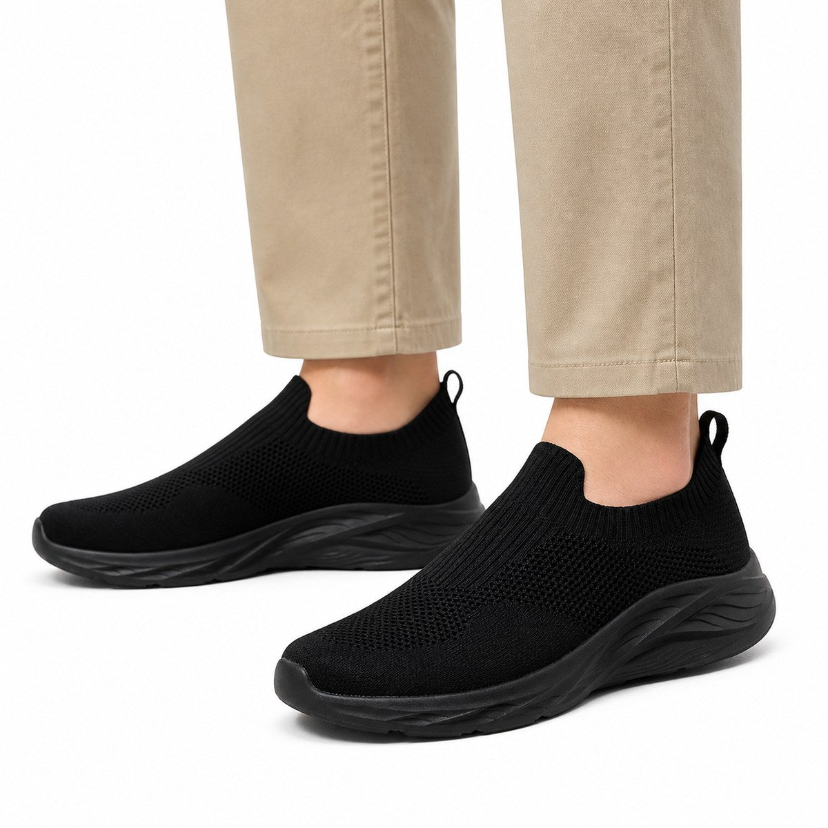 Herren Slip-on-Walking-Schuhe ohne Schnürung