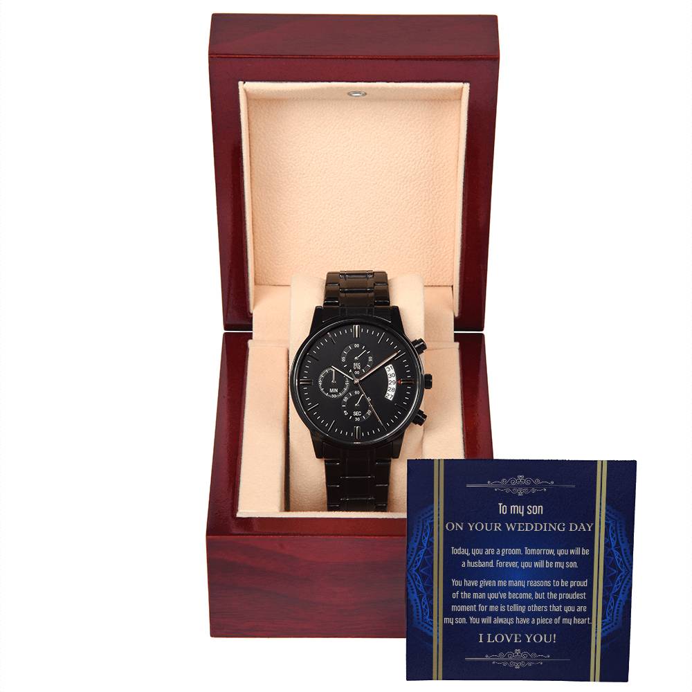 Rebolet | Sohn Hochzeit – Be My Son – Metall-Chronographenuhr