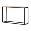 [en.casa] Konsolentisch Kittilä Sideboard 80 x 100 x 30 cm Flurtisch Beistelltisch Büro Wohnzimmer Industrial Schwarz/Holzoptik